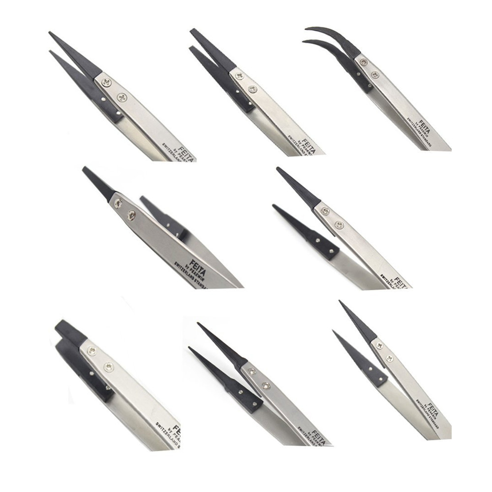 防靜電碳纖維可換頭鑷子 防靜電碳纖維可換頭鑷子